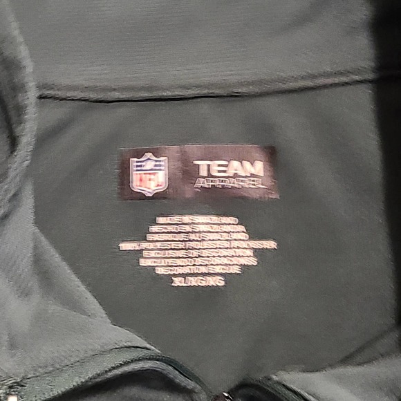 NFL Team Apparel Green Bay Packers Football Men's Quarter Zip Pullover, Size L - Picture 4 of 4